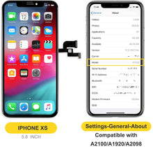 Load image into Gallery viewer, bokman for iPhone XS Black OLED Screen Replacement Parts Display Assembly
